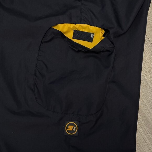 Vintage Starter Men's Navy Blue Baggy Flare Cargo Track Pants - Size Small - Picture 6 of 7